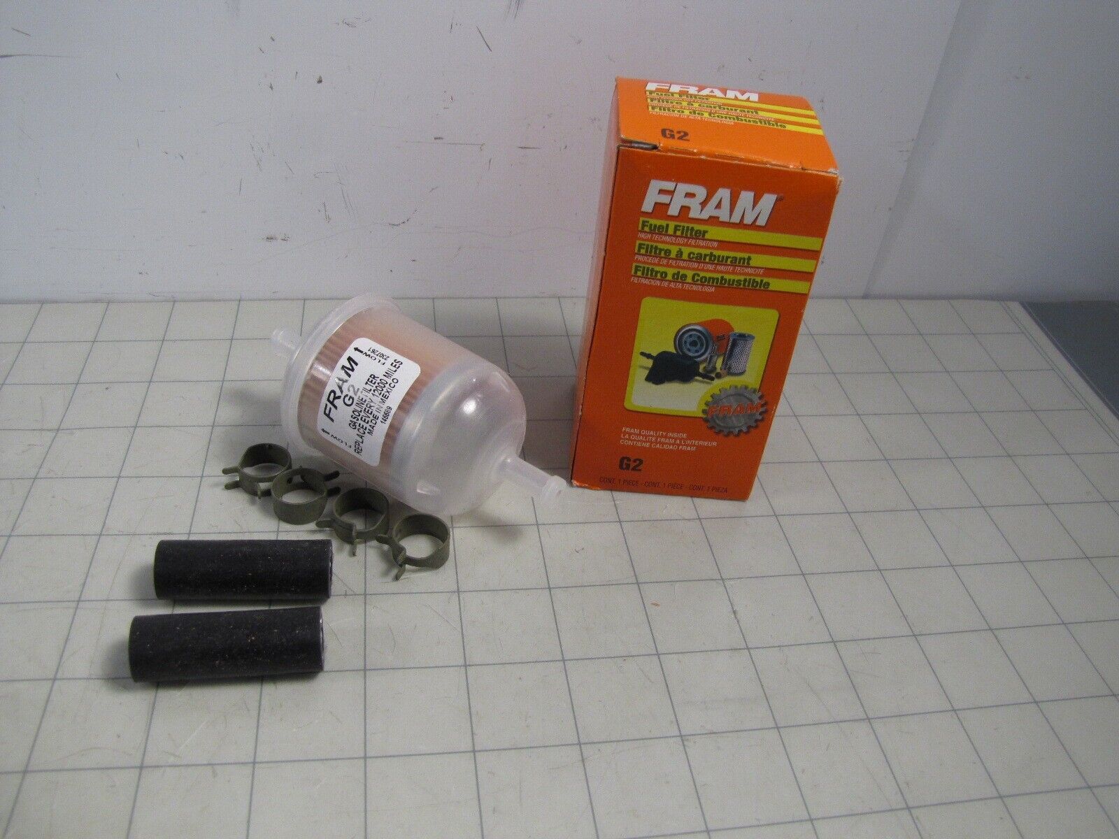Fram G2 In-line Gasoline Fuel Filter Kit for American Motors Buick Chevrolet NEW