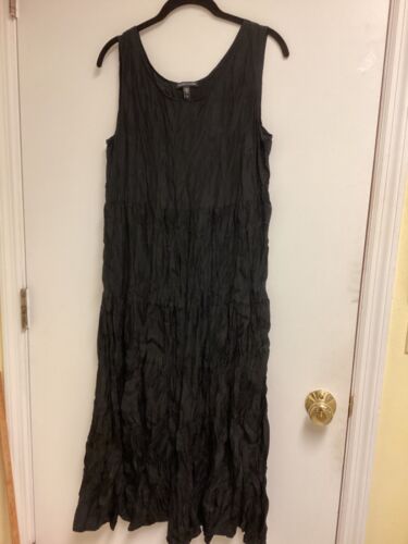 EILEEN FISHER Dress Perfect Condition Silk Crinkle - Picture 1 of 5