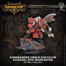 WARMACHINE-Khador:  Kommander Orsus Zoktavir Epic Warcaster [PIP 33042]