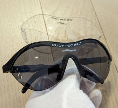 Lunettes de soleil Rudy Project Cycling Shield SN 35 X rayons hommes lunettes noires lunettes - Photo 1 sur 14