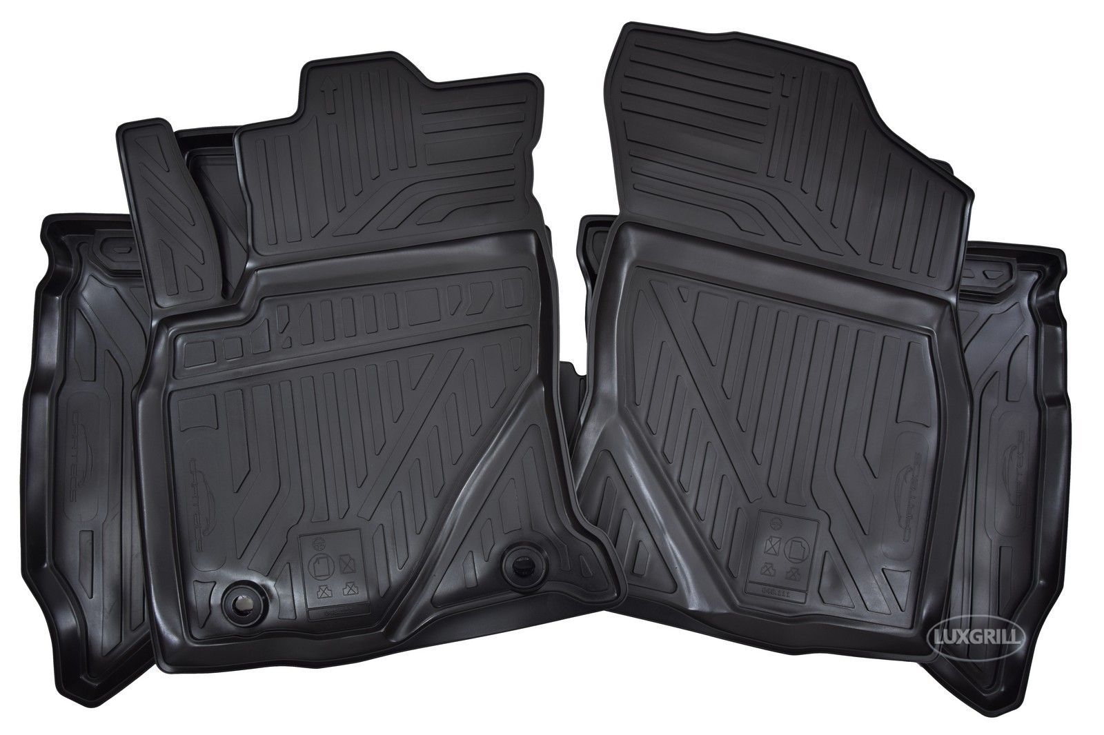 Tapis de sol caoutchouc à bords hauts Toyota Hilux anti boue et eau - 3