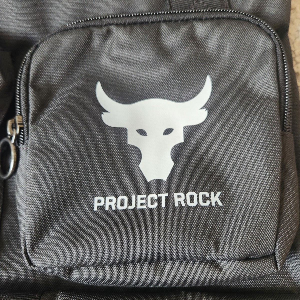 Under Armour x Project Rock Gym Sack Backpack Bag Black Mod Grey 1381925 001 New Under Armour x Project Rock Gym Sack Backpack | Mercari main image 4