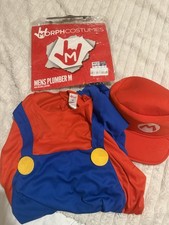 Men’s Super Mario Plumber Fancy Dress Costume