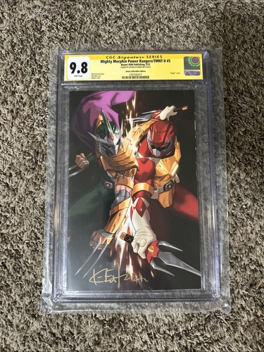 MMPR TMNT II #5 Ejikure ERROR Variant CGC SS 9.8 signed By Eastman