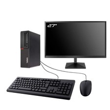 PC Lenovo M720s SFF Ecran 27" Intel I7-8700 RAM 32Go SSD 2To Wifi W11
