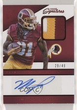 2016 Panini Prime Signatures Signature Swatches Red 29/49 Matt Jones Auto 0q3