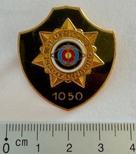 WA Bow Star 1050 Black - Performance Badge Archery Enamel Pin Badge