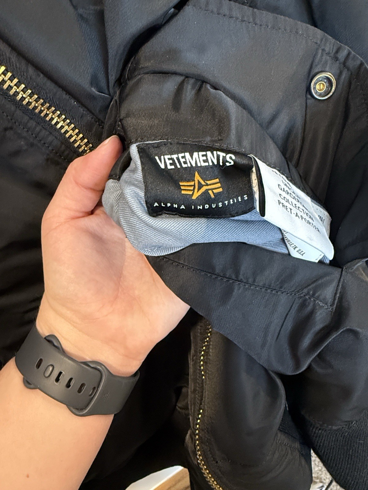 Vetements x Alpha Industries Reversible Bomber Flight Jacket Size S image 3