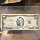 1928 $2 United States Note Red Seal Jefferson Monticello Banknote — photo 1