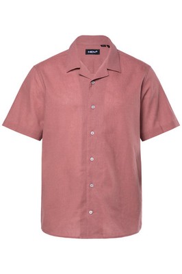 Men Plus Herren große Größen Leinenmix Hemd Halbarm Cubakragen Cuba Fit 836640