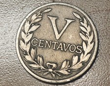 1933 Colombia 5 Centavos Philadelphia Mint