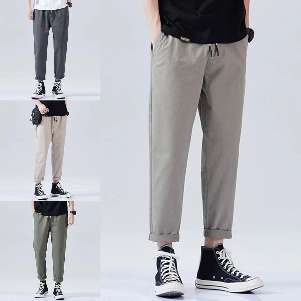 Causal Wear Men's Loose Fitting Straight Leg Cargo Trousers Collection
