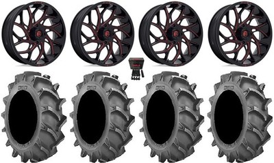 Fuel Runner 20'' Wheels Red 35x8.3 BKT 171 Tires Polaris RZR XP 1000 / PRO XP