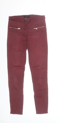 River Island Women's Red Skinny Jeans Size 8R Slim Fit Stretch Denim  UK