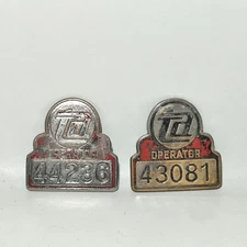 Vintage New York City Transit Authority NYCTA Operator Hat Badge Lot 44236 43081