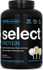 PEScience Select Protein Powder, Whey and Casein Blend, Cake Pop, 55 Servings