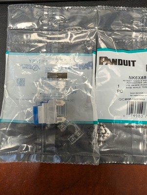 QTY:25 PANDUIT NK6X88MBU NetKey Category 6A Netkey CAT6A