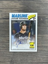 2026 Topps Heritage Jakob Marsee RC “Real One” On Card Auto Marlins Rookie Cup