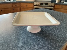 10 Strawberry Street  Whittier White Porcelain 10-inch Raised Cake Stand