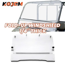 For KAWASAKI MULE 4010/4000 2009-2024  Fold-up WINDSHIELD 1/4'' Thick Clear