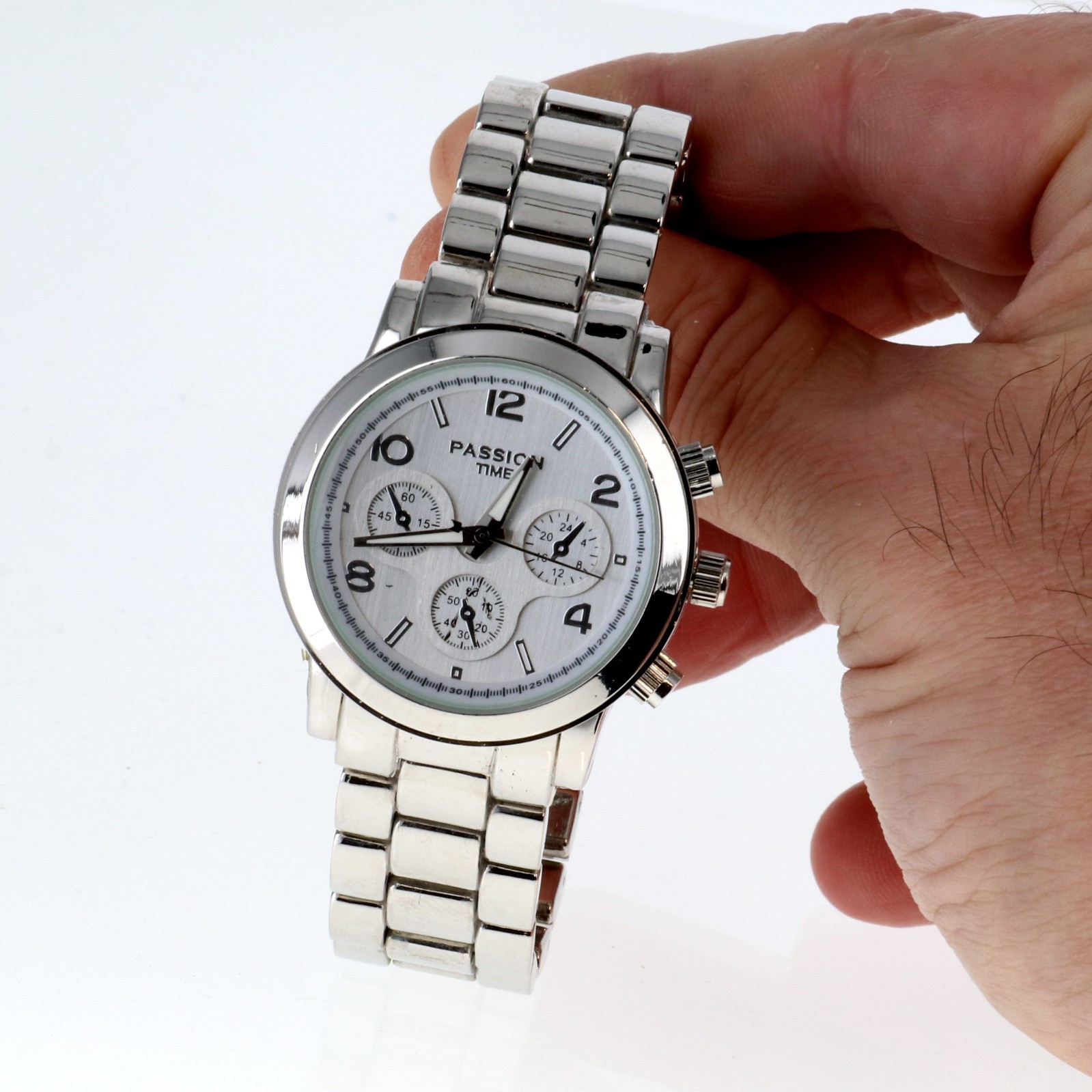 Passion Time Unisex 33562 Chronograph Style Watch 38mm in Diameter
