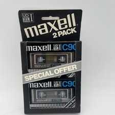 Vintage 2 Pack New Sealed Maxell UD XL I 90 Cassette Tapes-read Description