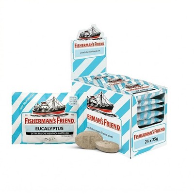Fisherman`s Friend EXTRA FRISCHE Eucalyptus Pastillen ohne Zucker 24x25g