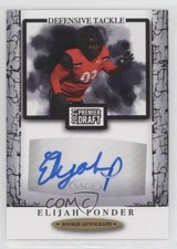 2021 Sage Premier Draft Auto Elijah Ponder #A188 Auto 4h0