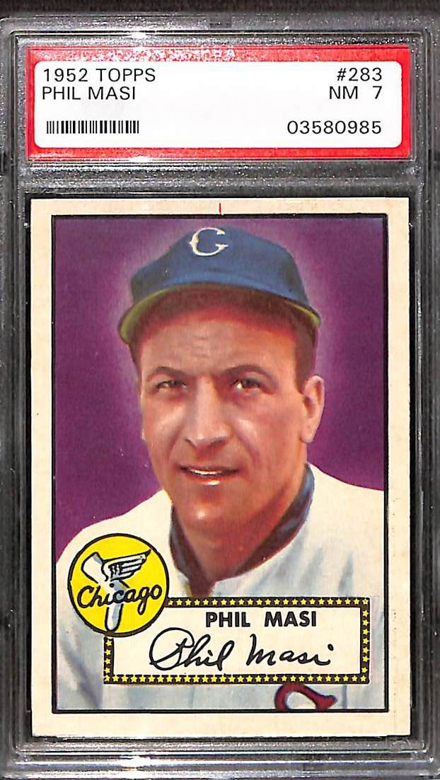 1952 Topps #283 PHIL MASI PSA 7 NM 03580985