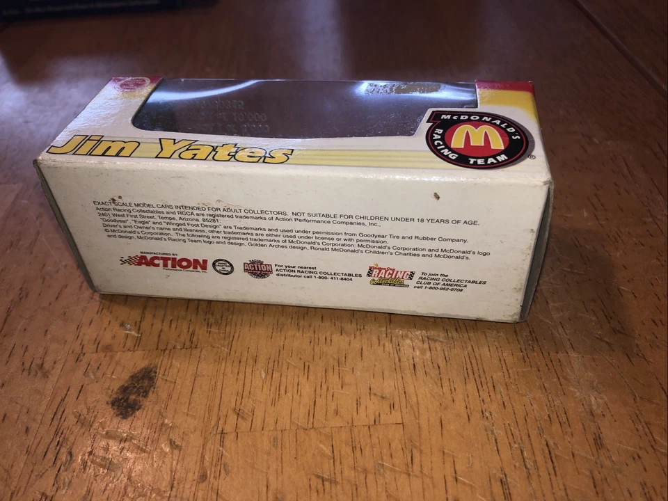 1997 Pontiac Pro Stock McDonald's 1/64 Jim Yates NHRA Action Never Open NOS - Image 4 of 4