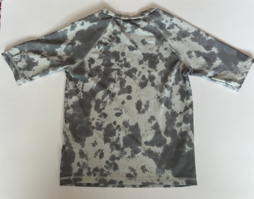 Art Class Boy Small (6/7) Gray Color Splash Short Sleeve Rash Guard Swim Shirt - Picture 7 of 11