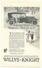 Willys Knight Happiness and Lots of It 1920s Vintage Ad Willys