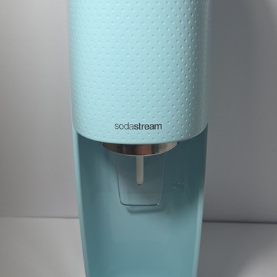 SodaStream G100 Light Blue Manual Soda Maker with CO2 Bottle, Used