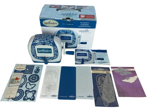 Spellbinders Saphir Prägestanzmaschine mit Zubehör