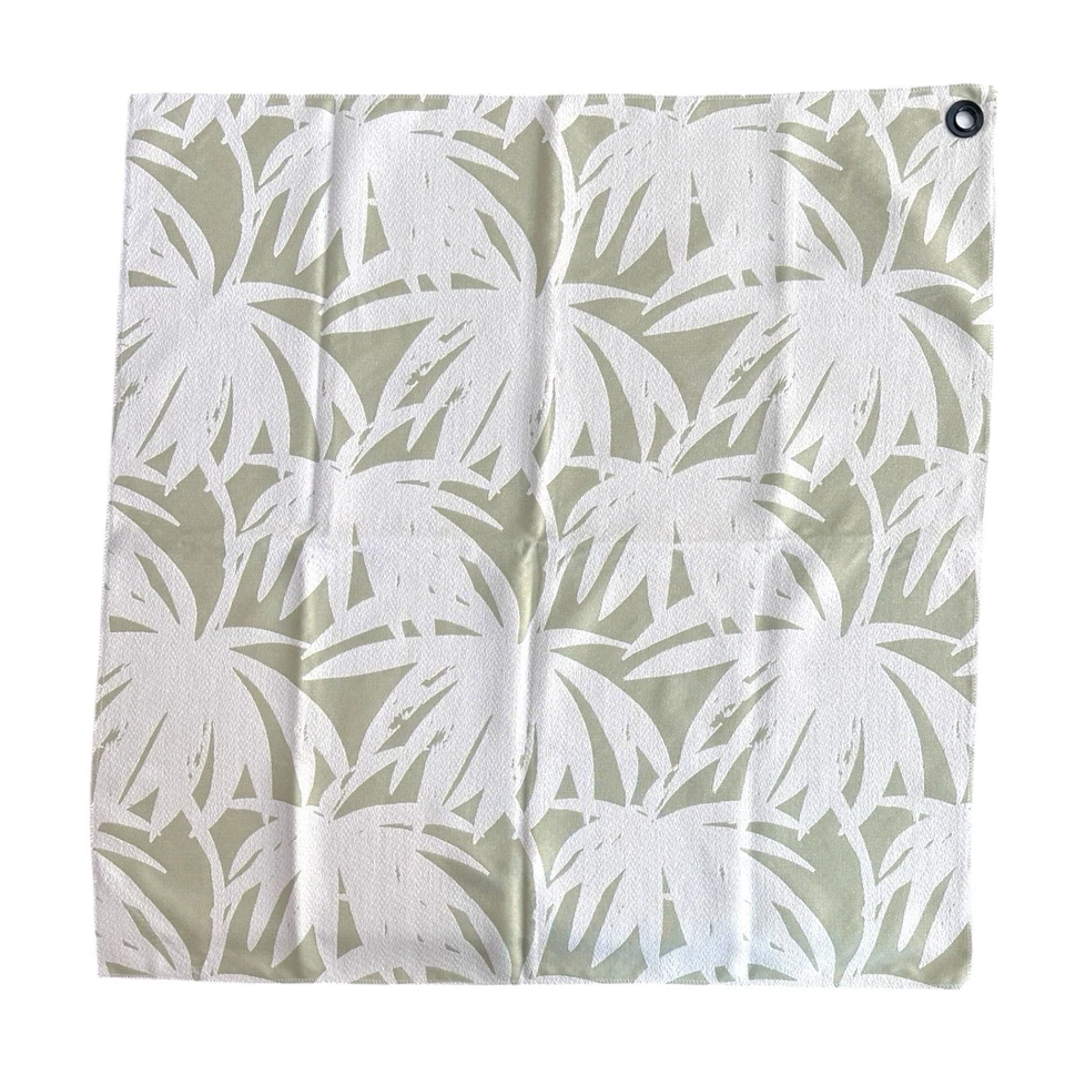 Ballard Designs Fern Leaf Kiwi Green Outdoor / Indoor Fabric SAMPLE 35"x35" - Image 4 of 4