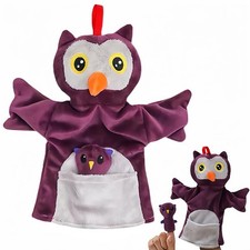 Cute Owls Hand Puppet for Toddlers and Kids 3-5 4-8, Owls Finger Hand Puppet ...