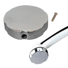 Bouton rotatif de baignoire en alliage de zinc design élégant pour un fonction