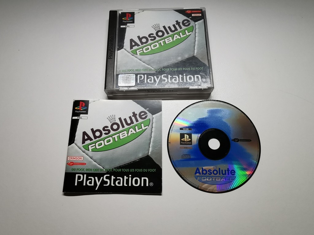 jeu ABSOLUTE FOOTBALL pour Playstation 1 ps1 psx ps one sport foot COMPLET