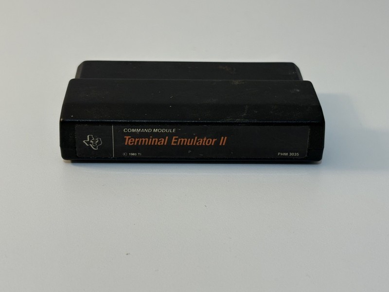 TI-99/4A Terminal Emulator II PHM 3035 Tested Working Cartridge from 1980