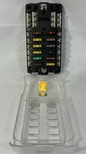 Blue Sea Systems 5026 ST Blade Fuse Block 12 Circuit with Ground and Cover