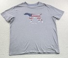 Orvis 1856 Patriotic Dog T-Shirt Herren XL grau Tee