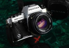 RARE!!    Pentax Super Program 35mm SLR -25 Year Anniversary Award from Pentax.