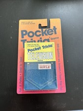 Vintage 1989 Hoyle Pocket Television Trivia Game Cards - New SEALED
