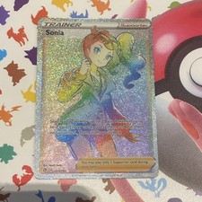 Pokemon Card Sonia 203/192 Secret Rare Rebel Clash Near Mint