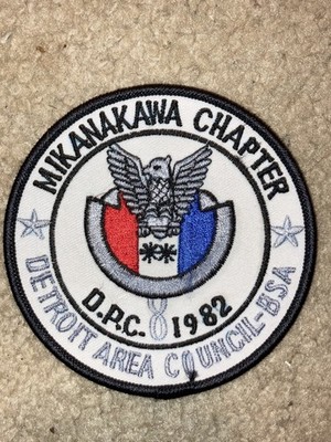 Boy Scout 1982 DPC Detroit Area Michigan Council NESA Mikanakawa Chapter Patch