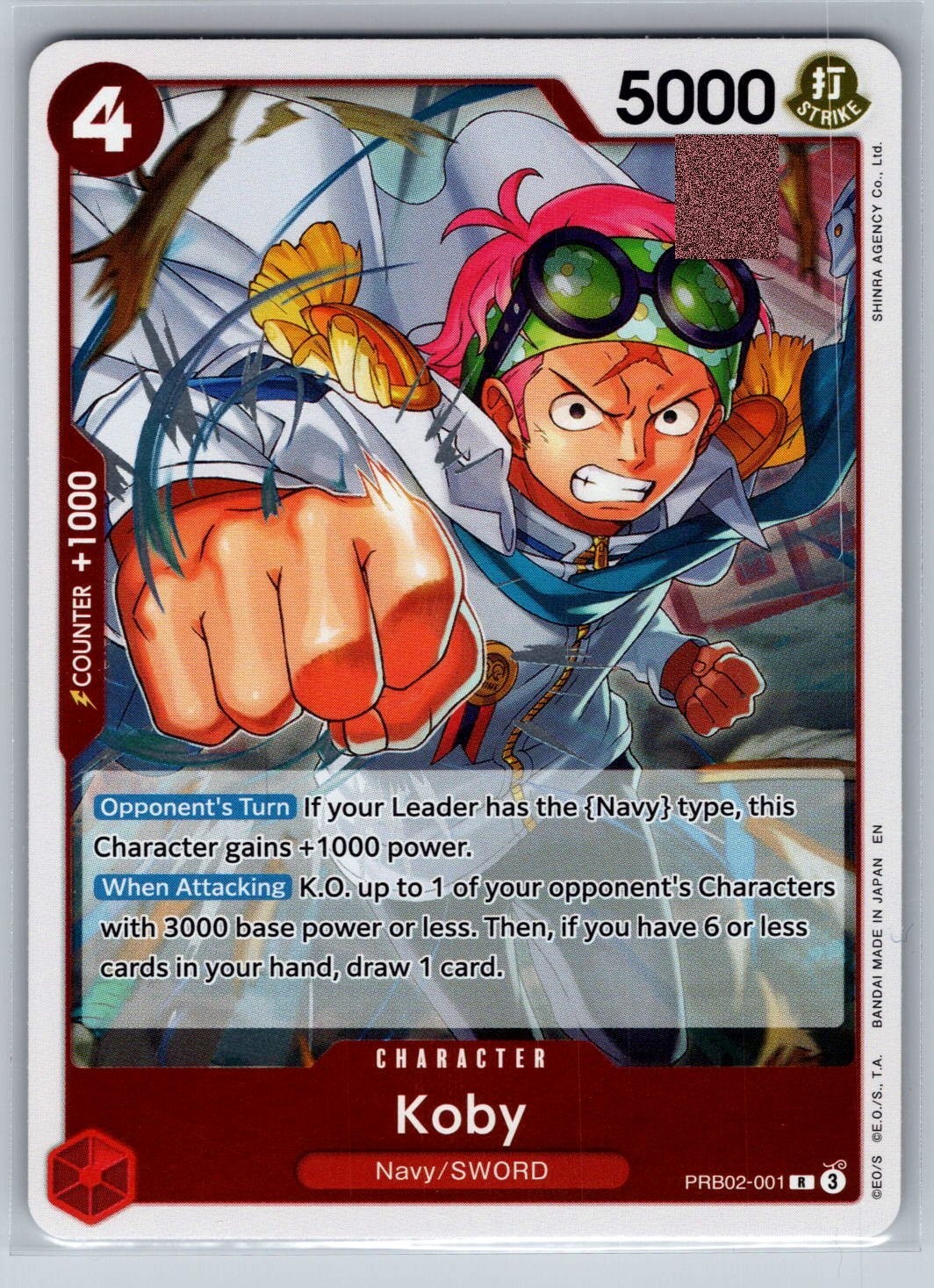 Koby PRB02-001 Foil Premium Booster Vol 2 PRB-02 One Piece TCG English NM