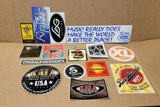 Lot Of 15 Music Swag Decal Stickers Deering Lee Oskar Rocktron GHS Pearse Kala