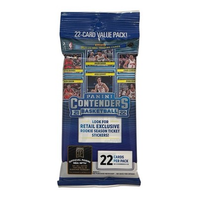 2021-22 Panini Contenders Basketball NBA Fat-Pack Value (22 Karten) Neu