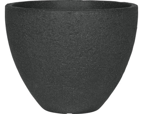 Blumentopf Geli Stone Kunststoff Ø 40 Cm H 31 Cm Anthrazit-image