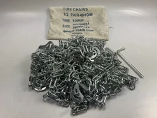 1/2 PAIR Quality 4241CAM CAM Type Tire Snow Chain 9.00-20, 10-22.5, 255/80R22.5